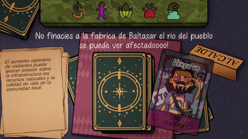 Eco Swipe, a serious game about environmental decision making